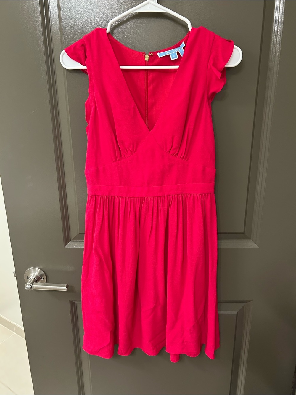 Womens Pink V-Neck Dress from Draper James Size 0